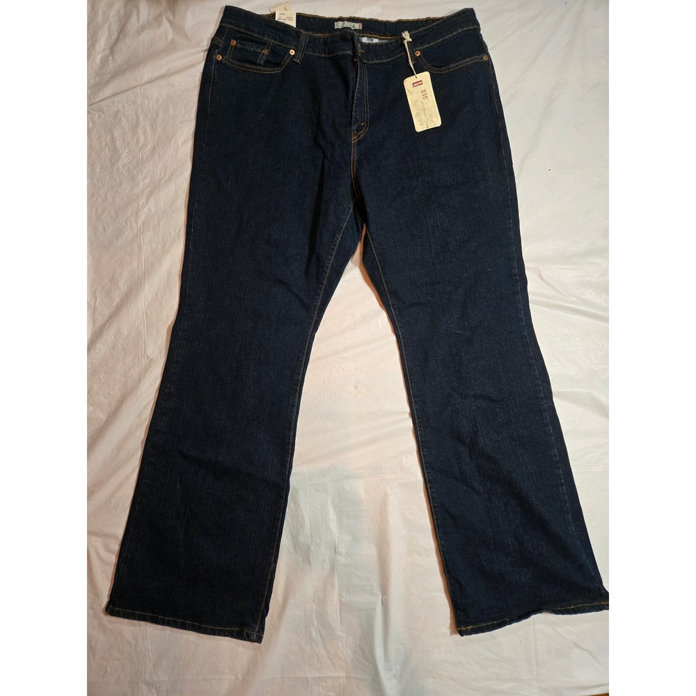 Levis 515 Boot Cut Stretch Jeans Dark Wash Blue WV 22W M Vintage NWT